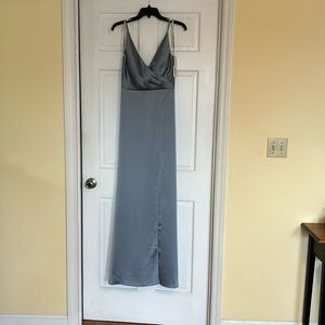 Brand new, never worn, satin gown